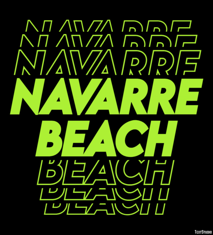 Navarre Beach Efekt tekstowy