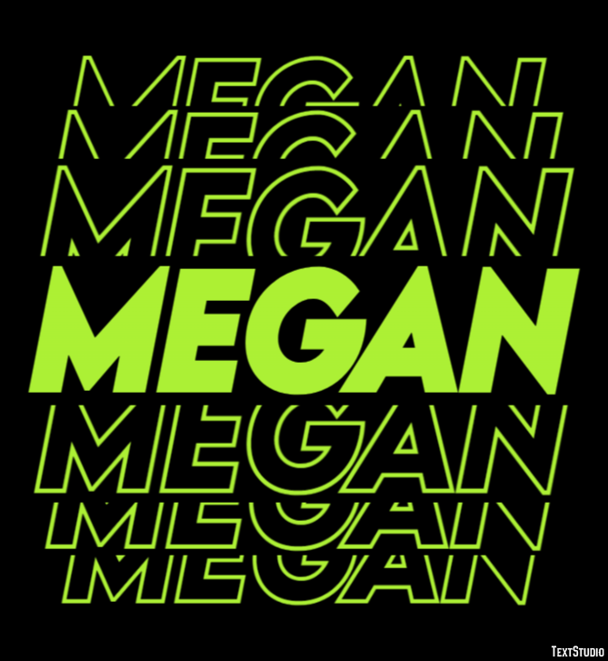 Megan Text Effect