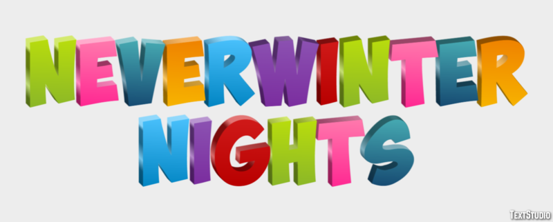 Neverwinter Nights Effetto testo