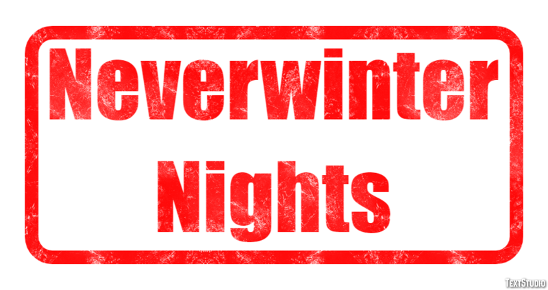 Neverwinter Nights Effetto testo