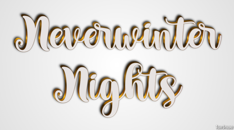 Neverwinter Nights Effetto testo