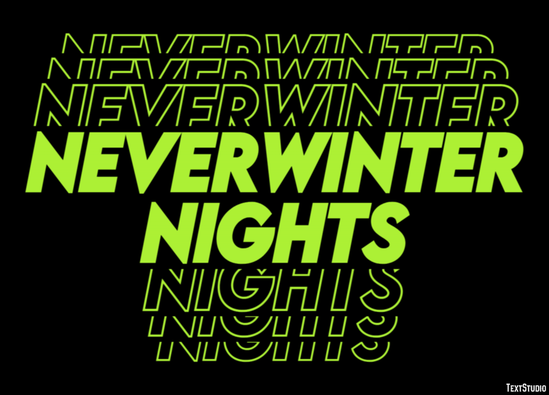 Neverwinter Nights Effetto testo