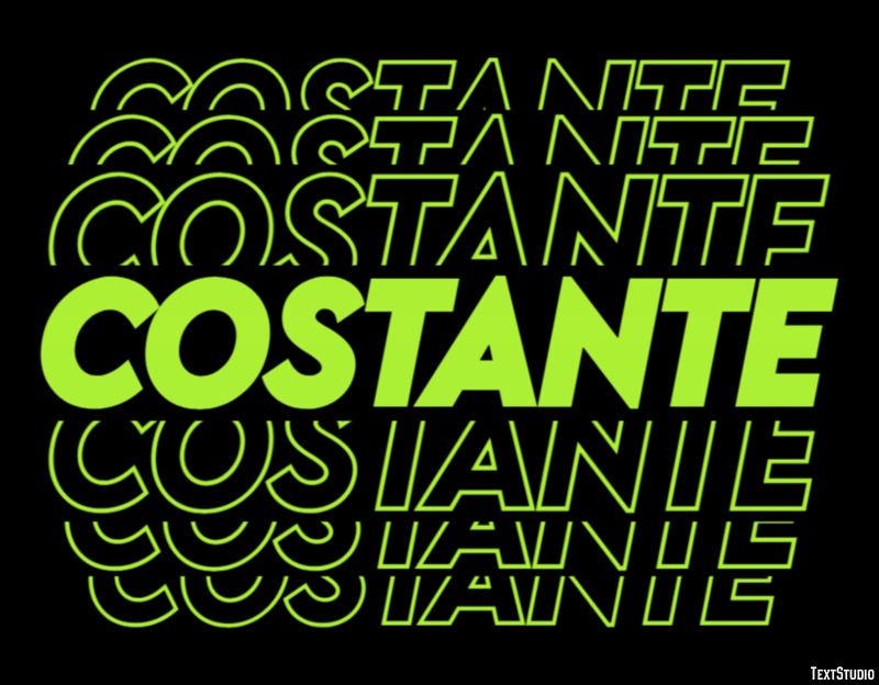Costante Effetto testo