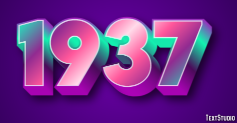 1937 Text Effect