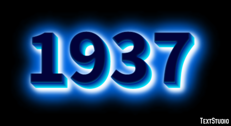 1937 Text Effect
