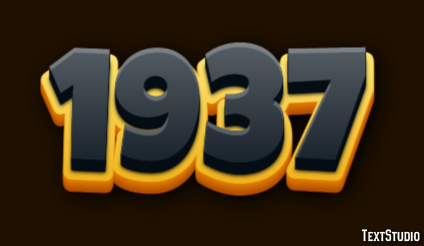 1937 Text Effect