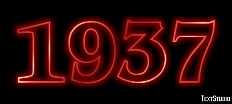 1937 Text Effect