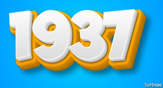 1937 Text Effect