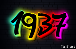 1937 Text Effect