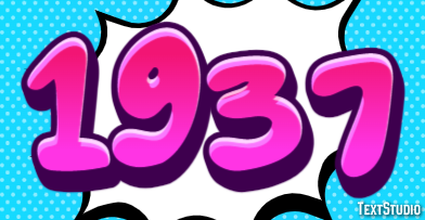 1937 Text Effect