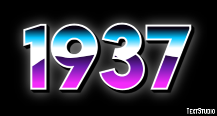 1937 Text Effect
