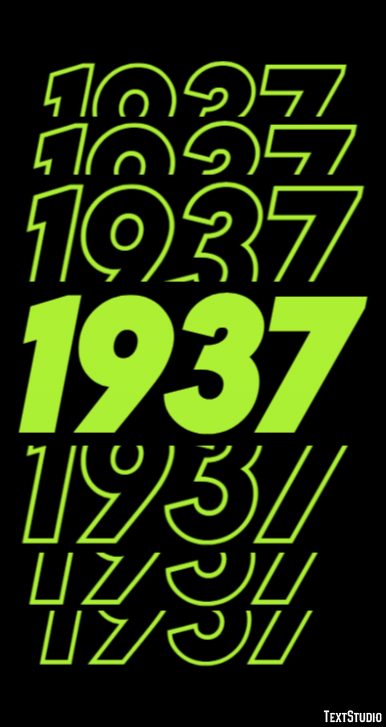 1937 Text Effect