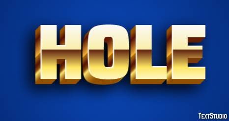 Hole Efecto de Texto