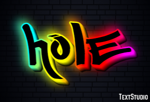 Hole Efecto de Texto