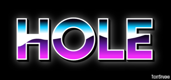 Hole Efecto de Texto