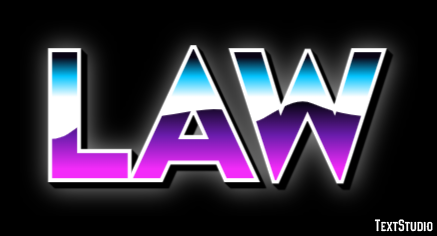 Law Efeito de texto
