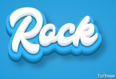 Rock Text Effect