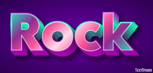 Rock Text Effect