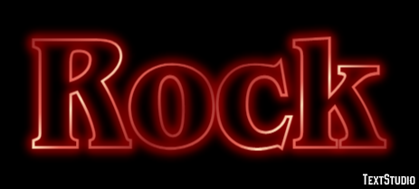 Rock Text effect