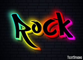 Rock Text effect