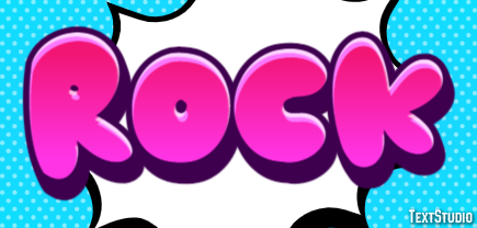 Rock Text effect