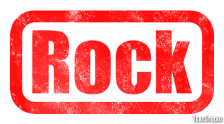 Rock Text effect