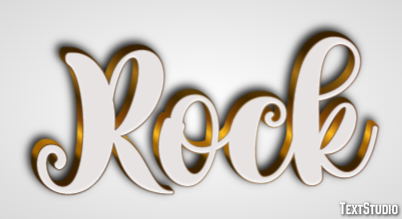 Rock Text Effect