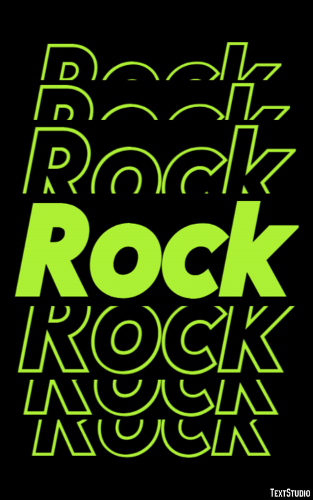 Rock Text Effect