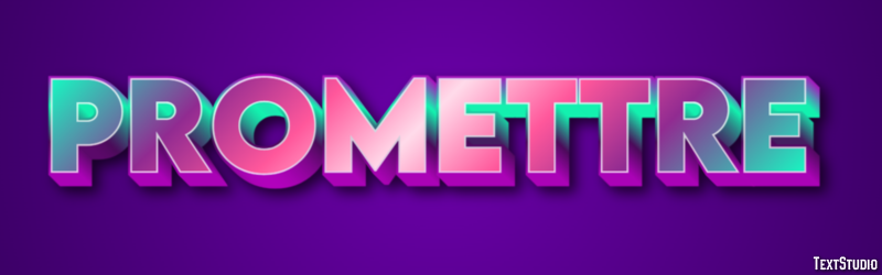 Promettre Effet de texte