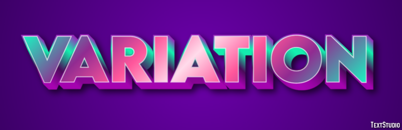 Variation Text Effect