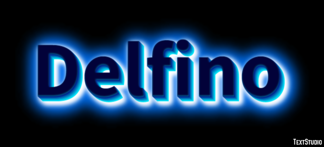 Delfino Efecto de Texto