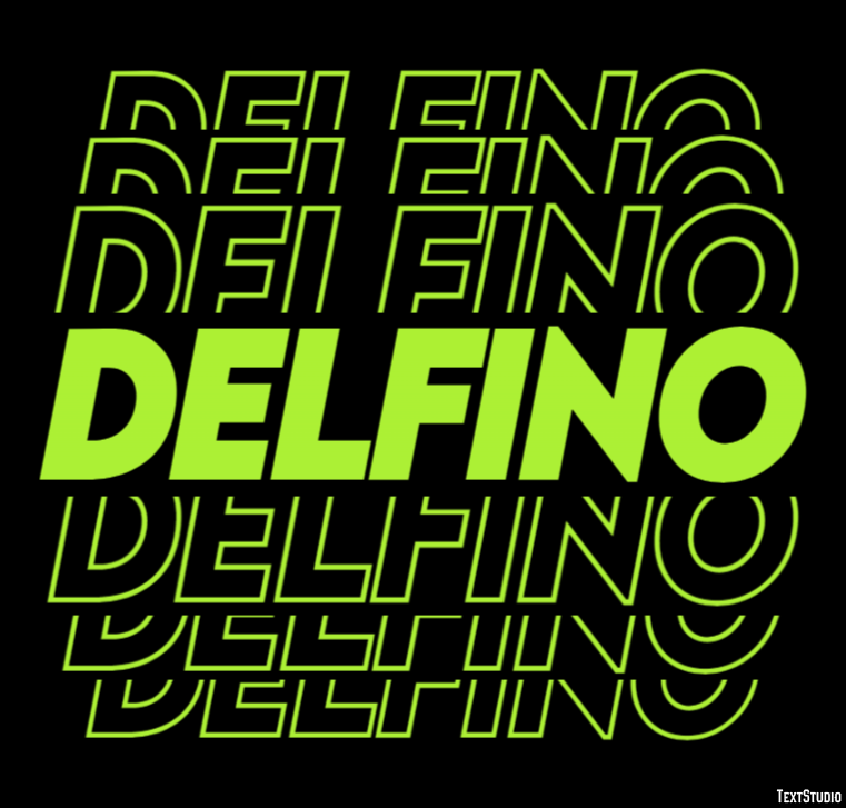 Delfino Efecto de Texto