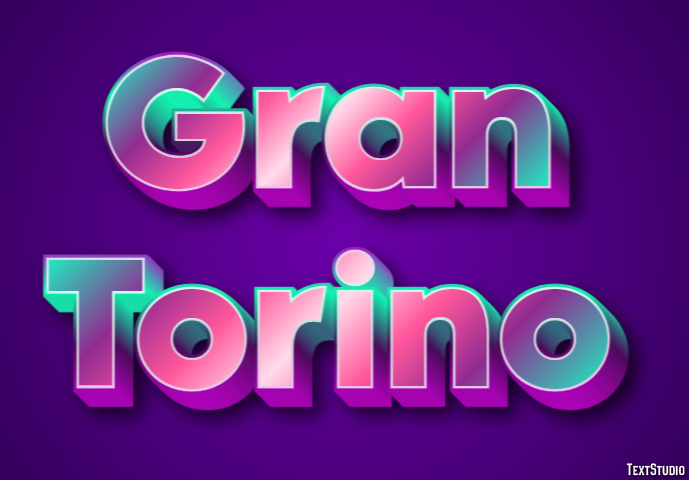 Gran Torino Text effect