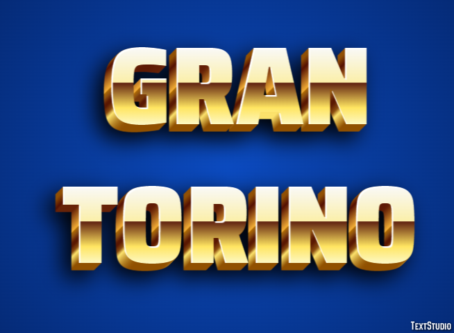 Gran Torino Text effect