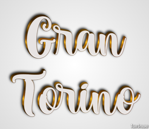 Gran Torino Efecto de Texto