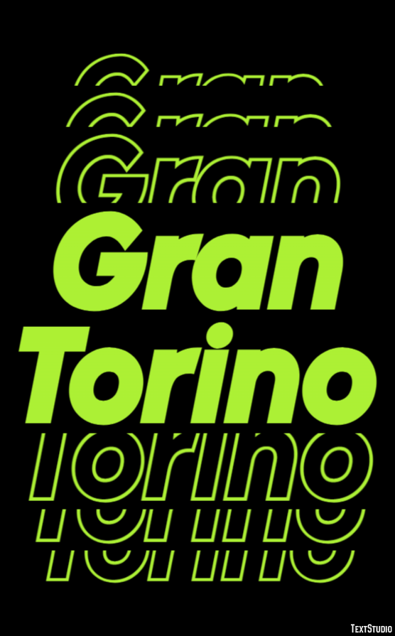 Gran Torino Text Effect
