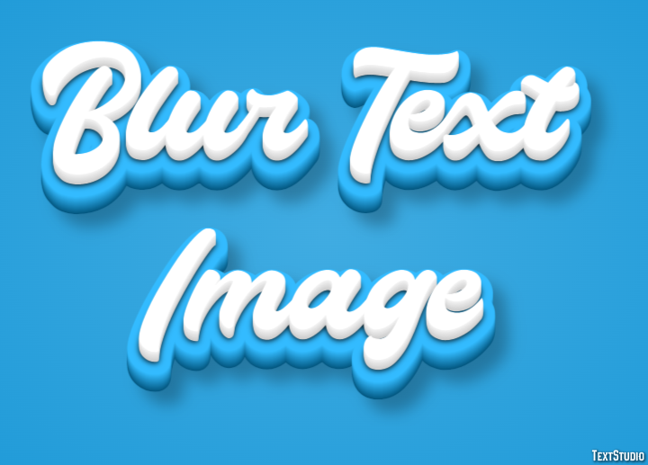 Blur Text Image Text Effect