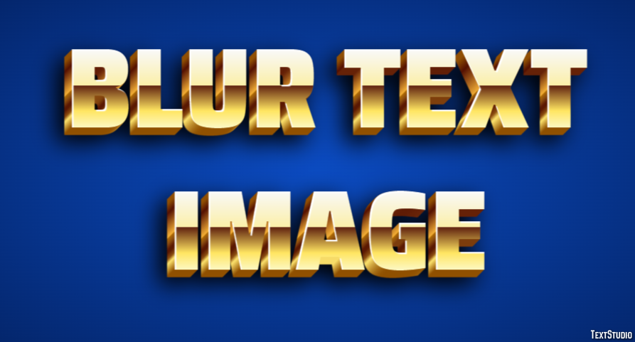 Blur Text Image テキスト効果