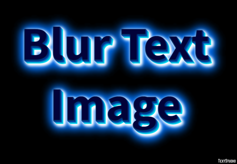 Blur Text Image Text Effect