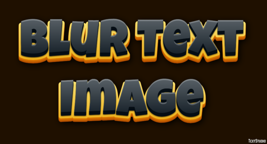 Blur Text Image テキスト効果