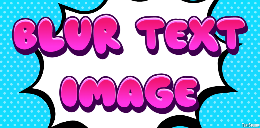 Blur Text Image Text Effect