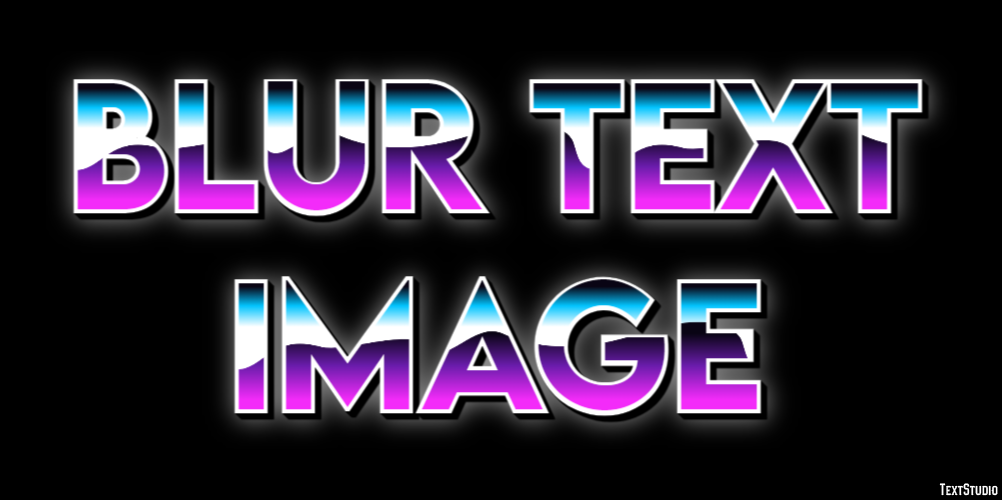 Blur Text Image Text Effect