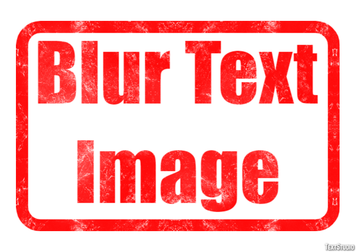 Blur Text Image Text Effect