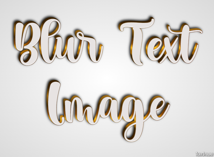Blur Text Image テキスト効果