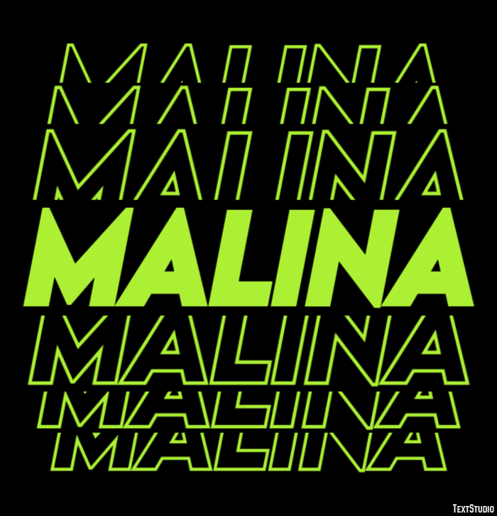 Malina Efekt tekstowy