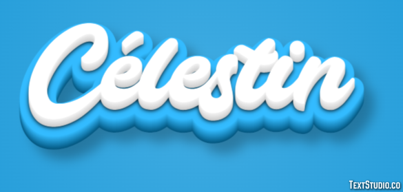 Célestin Текстовый эффект