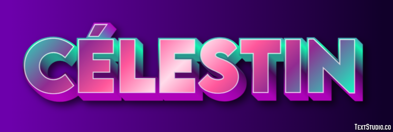 Célestin Текстовый эффект