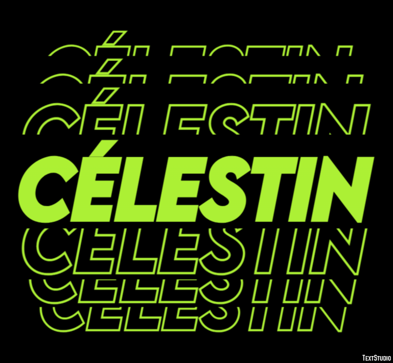 Célestin Текстовый эффект