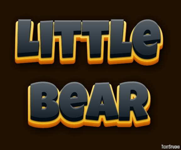 Little Bear Effet de Texte