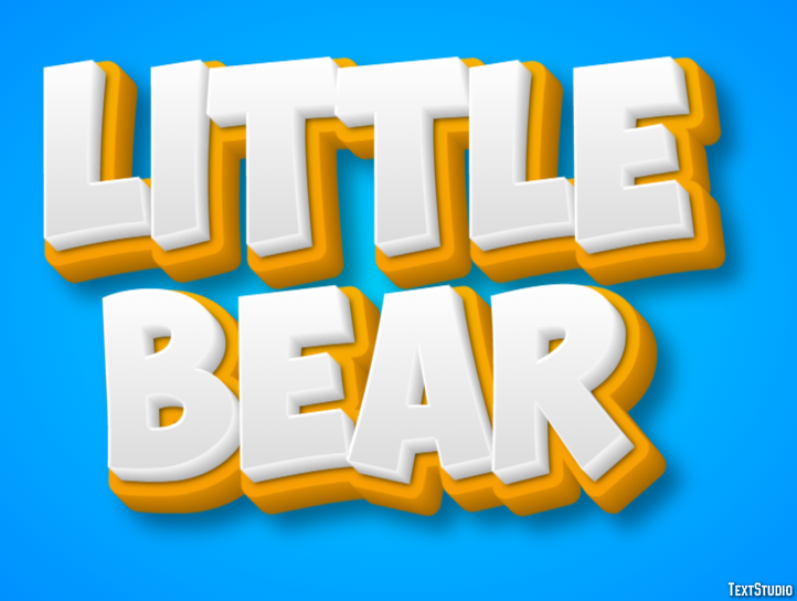 Little Bear Effetto testo